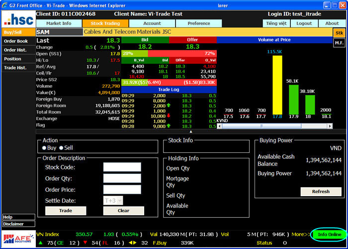 First screen