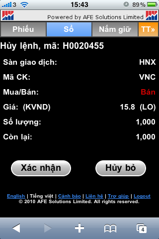 Cancel Order